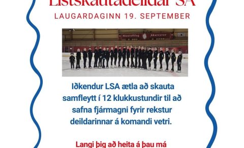 Skautamaraþon listskautadeildar á laugardag