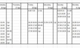 Tímatafla til 2.september