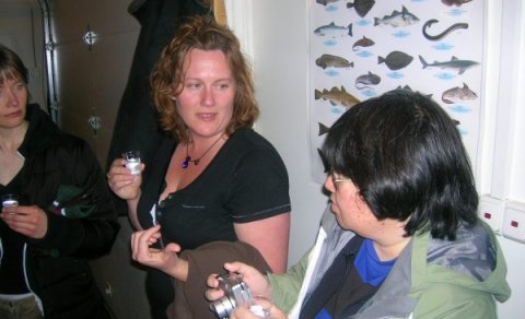 Hólmfríður Þórðardóttir, Sara Wolfe, Sandra Takata. Tveir erlendir keppendur eru á Ice Cup þetta ári…