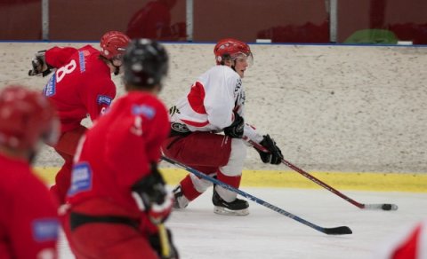 Orri Blöndal á seinna hundraðinu.  Myndina tók Elvar Pálsson í kvöld