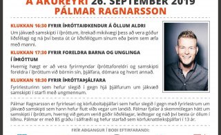 Íþróttafyrirlestur með Pálmari Ragnarssyni