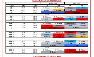 Frostmót um helgina - dagskrá