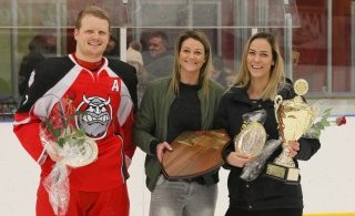 Orri og Eva við afhendinguna (mynd: Ási)