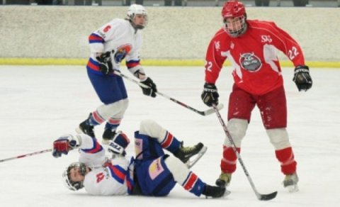 Á myndinni er Andri Sverrisson, sem skoraði þrennu í leiknum.