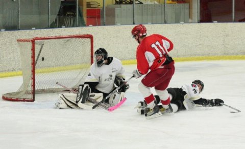 Stefán að skora eitt af fjórum. Ljósmynd Sigurgeir Haraldsson