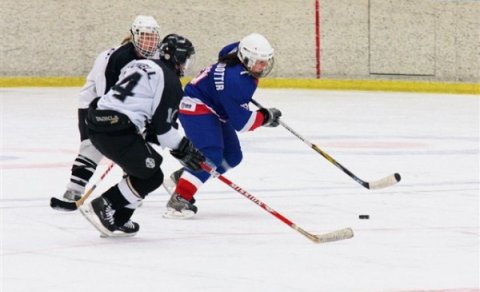 Díana Björgvinsdóttir á fleygiferð.  Ljósm. Sigurgeir Haraldsson