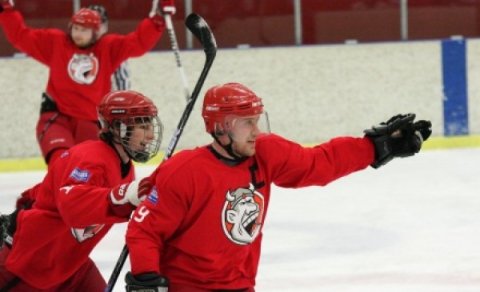 Jötnar fagna.  Ljósmynd Sigurgeir Haraldsson