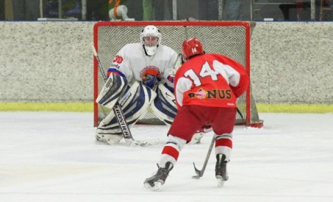 Einn á móti markmanni! Mynd Sigurgeir Haraldsson