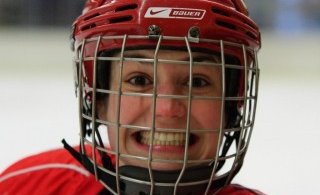 Brosum vonandi eftir leikinn. Mynd: Sigurgeir