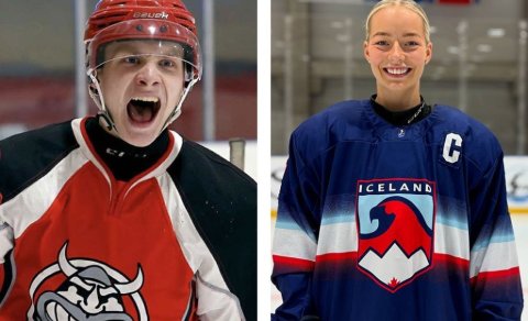 Sunna og Unnar íshokkífólk ársins á Íslandi