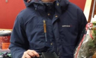 Jóhann Már Leifsson við verðlaunaafhendinguna