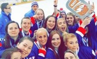 Íslenska liðið með bronsið (Birna Baldursdóttir)