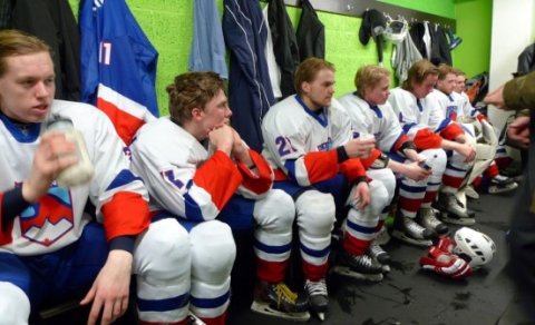 Mynd úr búningsklefanum í dag (stolið af heimasíðu ÍHÍ)