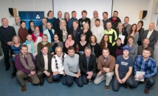 Hópmynd frá styrkveitingu Norðurorku