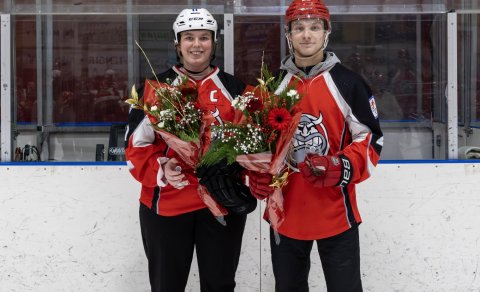 Íþróttafólk íshokkídeildar 2025 Silvía og Unnar