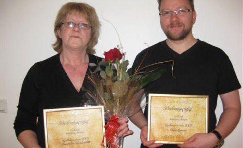 Krullarar ársins 2008 Svana og Óli Núma