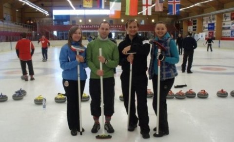 Moscow: Tatiana Sukhova, Jens Kristinn Gíslason, Anton Batugin og Tatiana Nikitina.