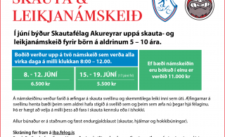 Skauta- og leikjanámskeið SA í júní