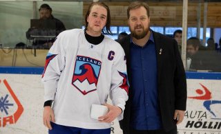 Siggi Freyr með Helga Páli (mynd: Gunnar J.)