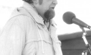 Ingólfur vígir nýja vélfrysta svæðið við Krókeyri.