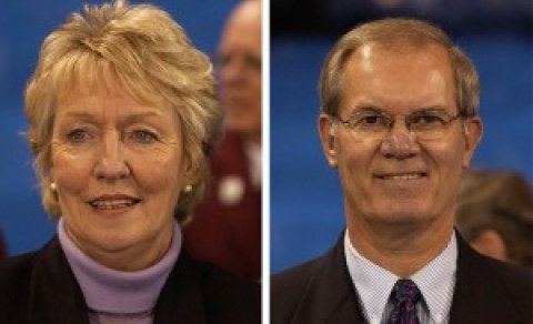 Kate Caithness og Les Harrison. Mynd: Michael Burns